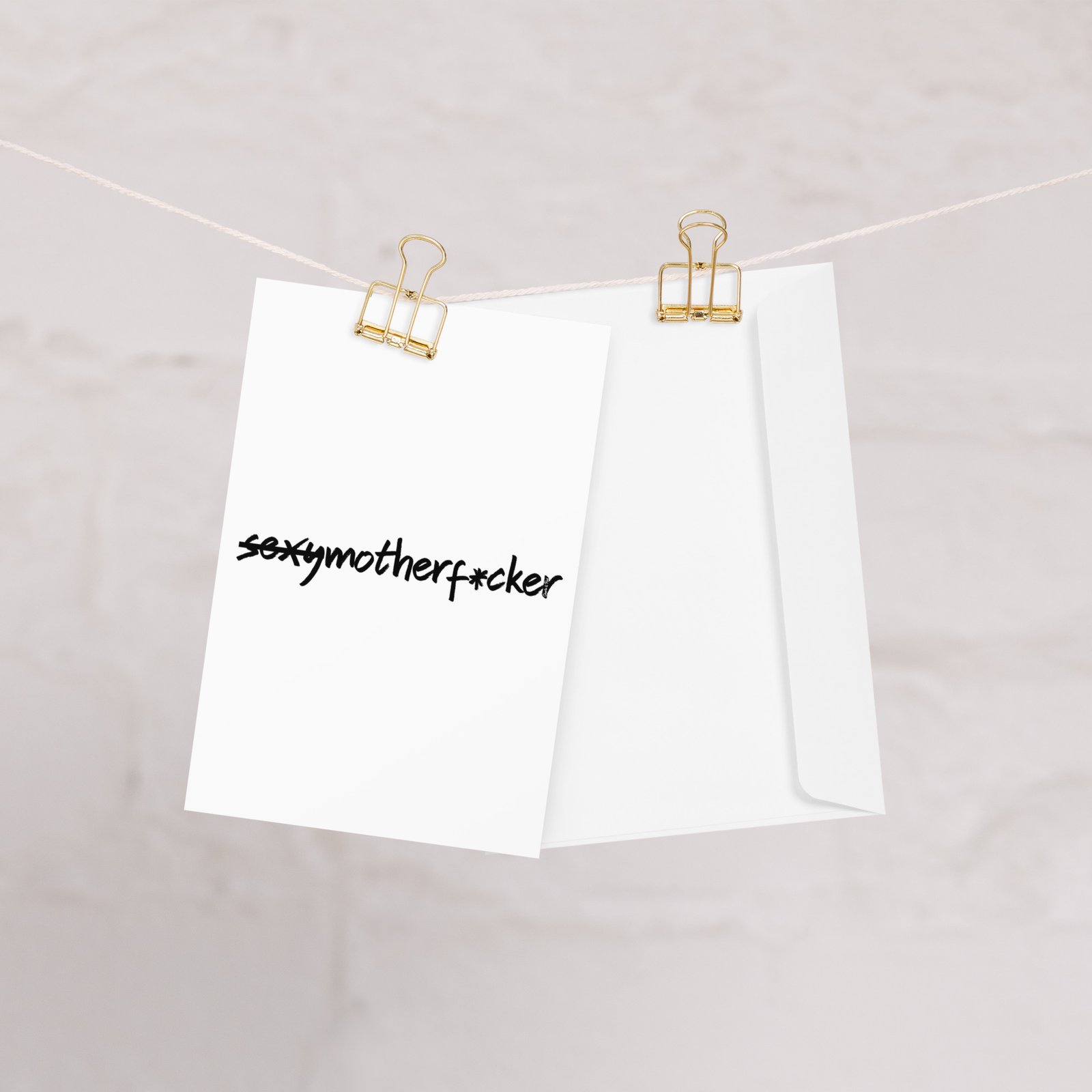 Not a Sexymotherf*cker Greeting card - Image 2