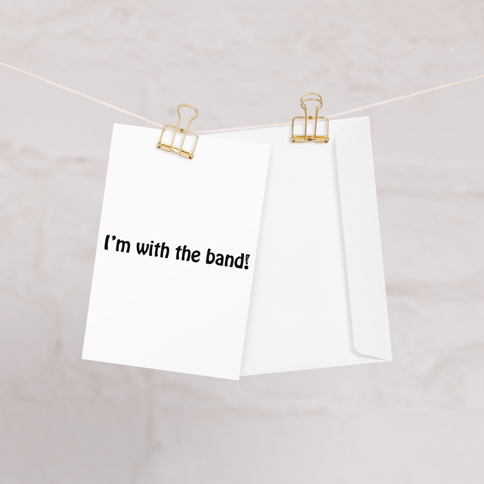I’m With The Band! Greeting card - Image 2
