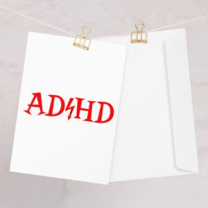 ADHD Greeting card