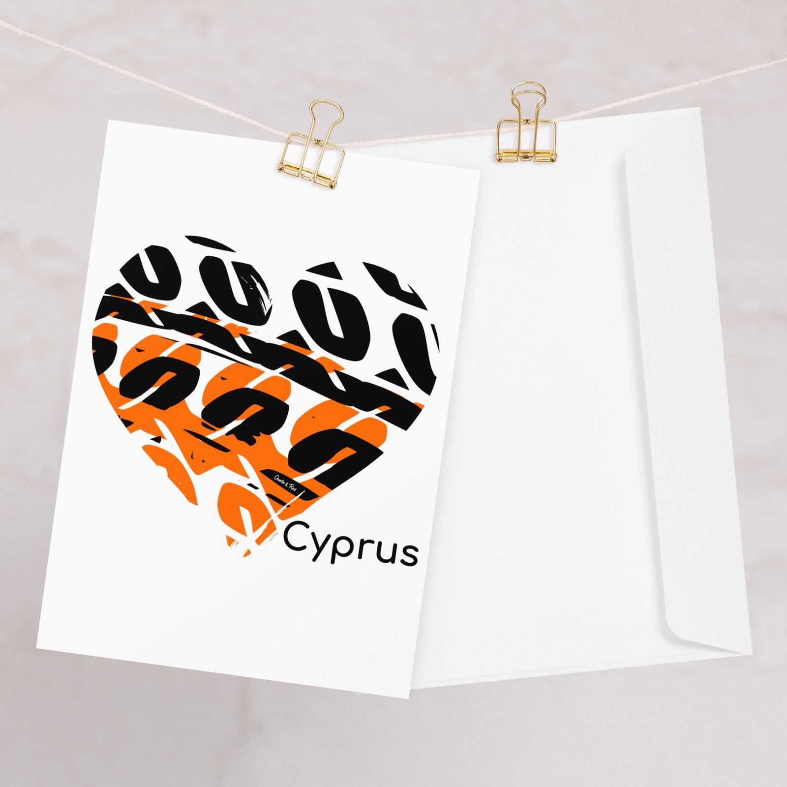 Love Cyprus Greeting card