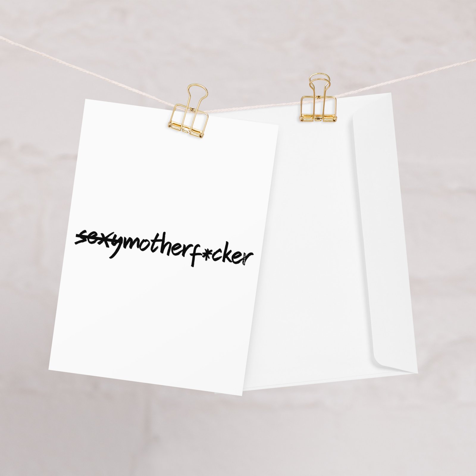 Not a Sexymotherf*cker Greeting card - Image 3