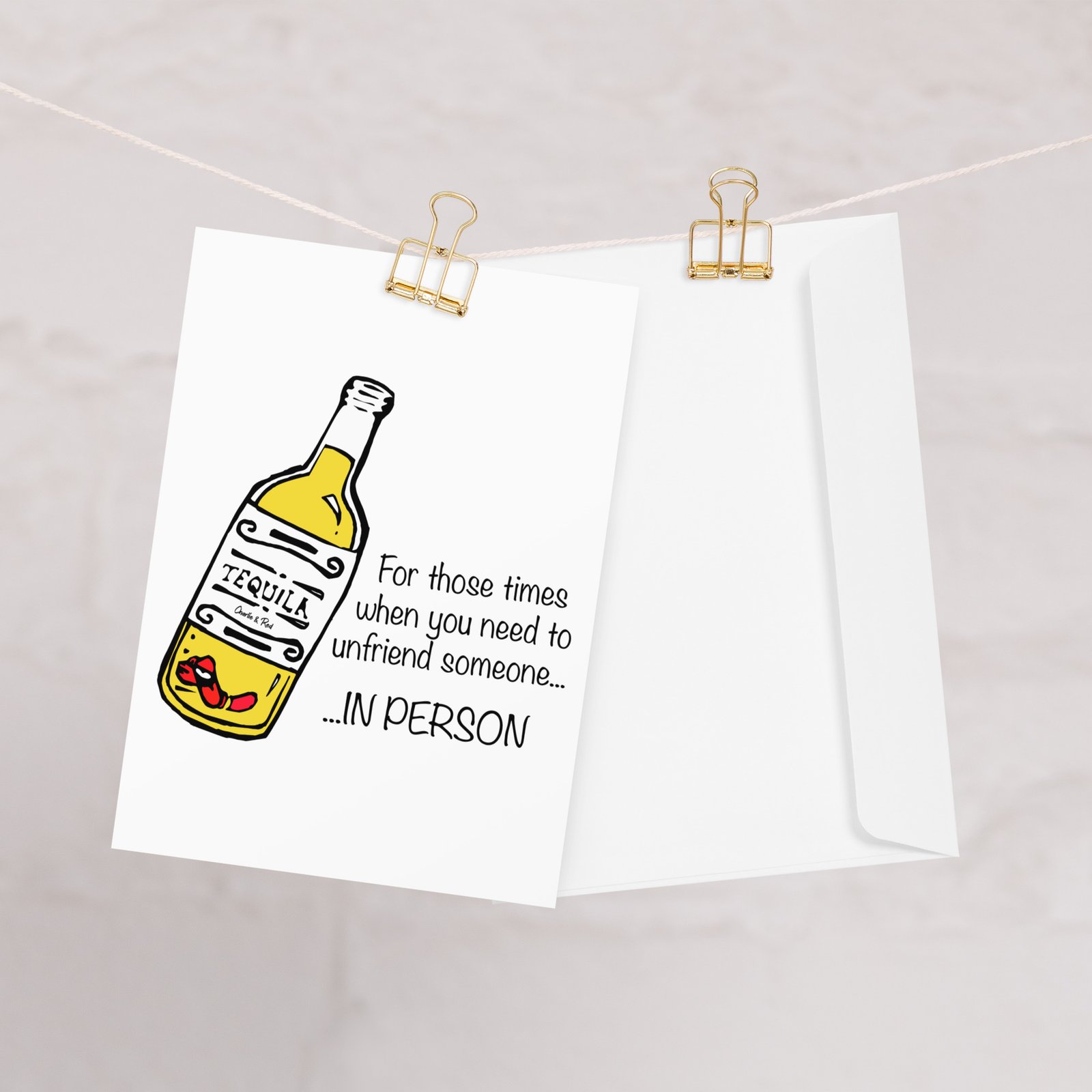 Tequila, for when you need to unfriend someone in person, Greeting card - Image 3