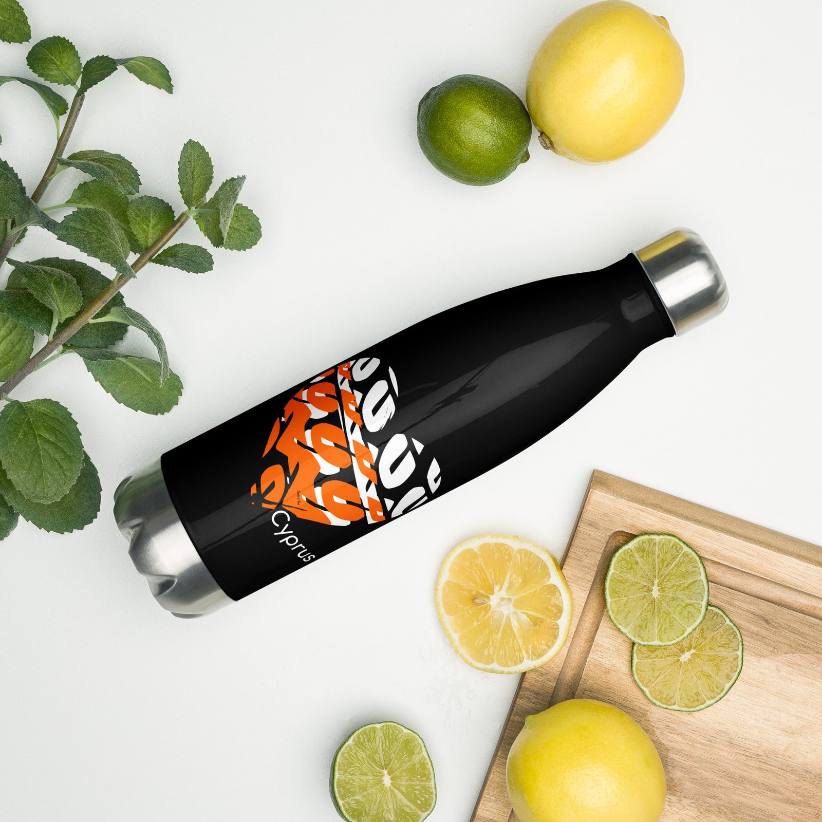 Love Cyprus Stainless steel water bottle