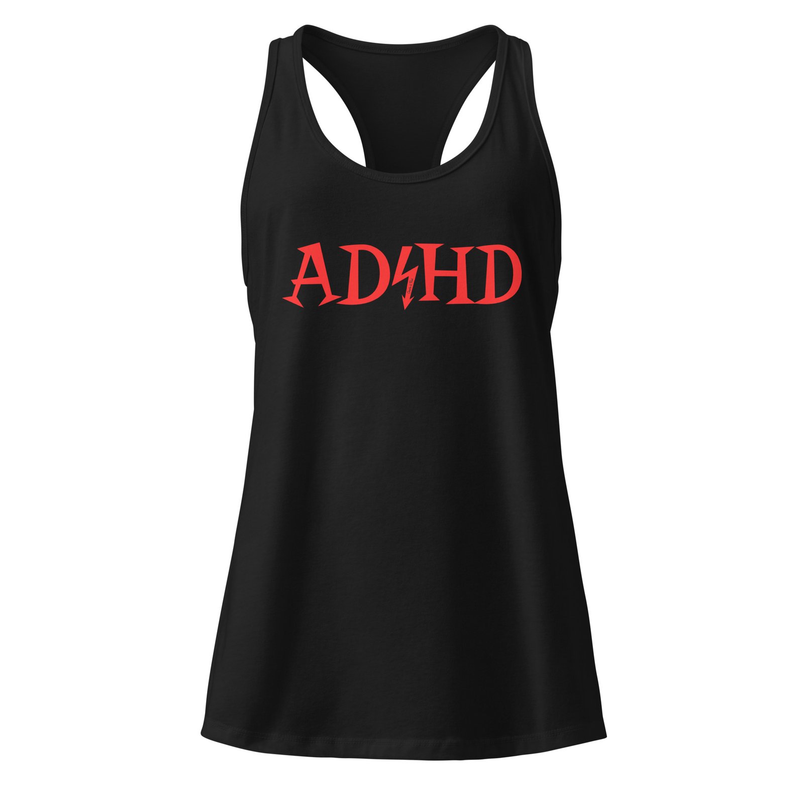 ADHD Women’s fitted racerback tank top