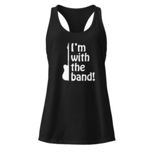 I'm With The Band! Women’s fitted racerback tank top
