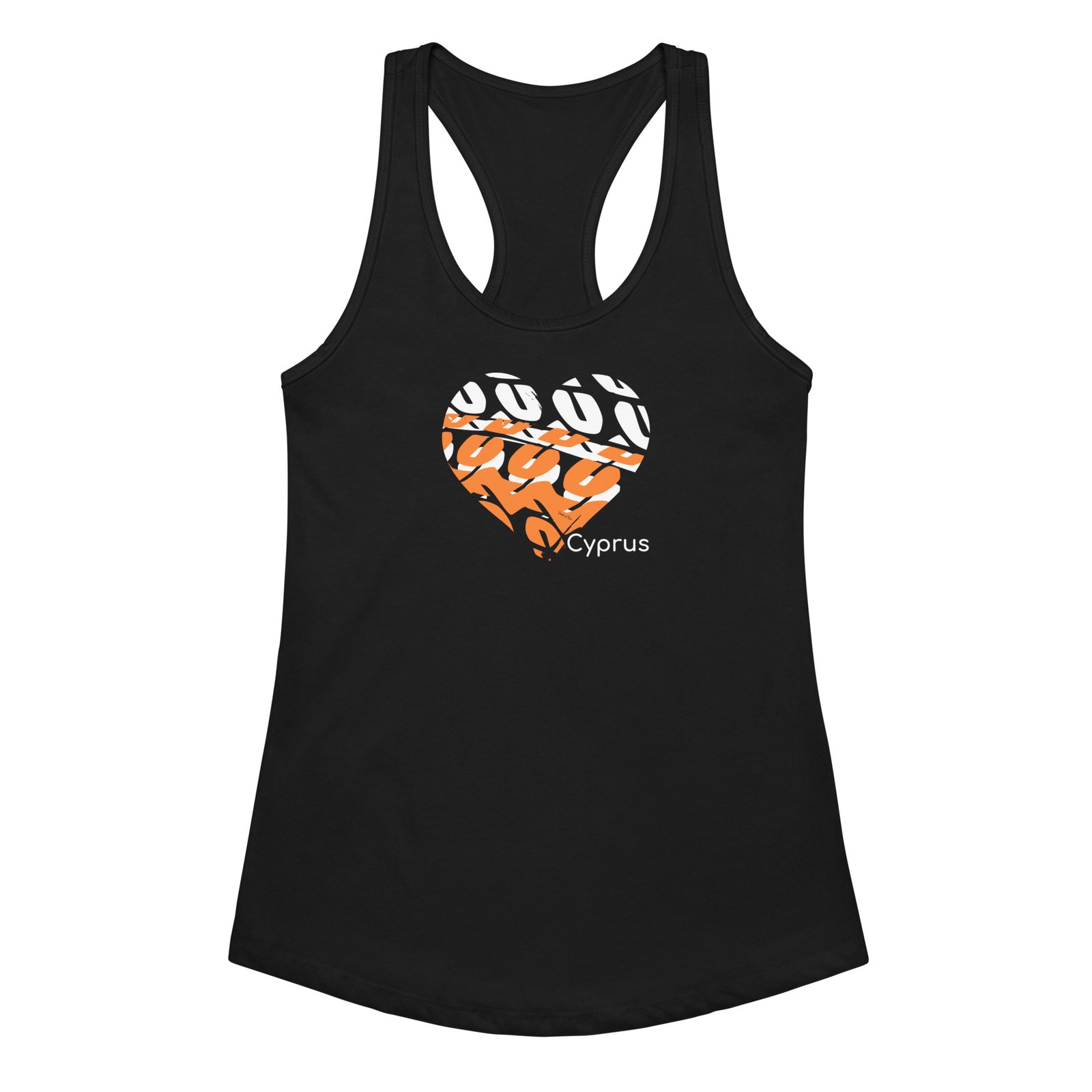 Love Cyprus Women’s fitted racerback tank top - Image 5