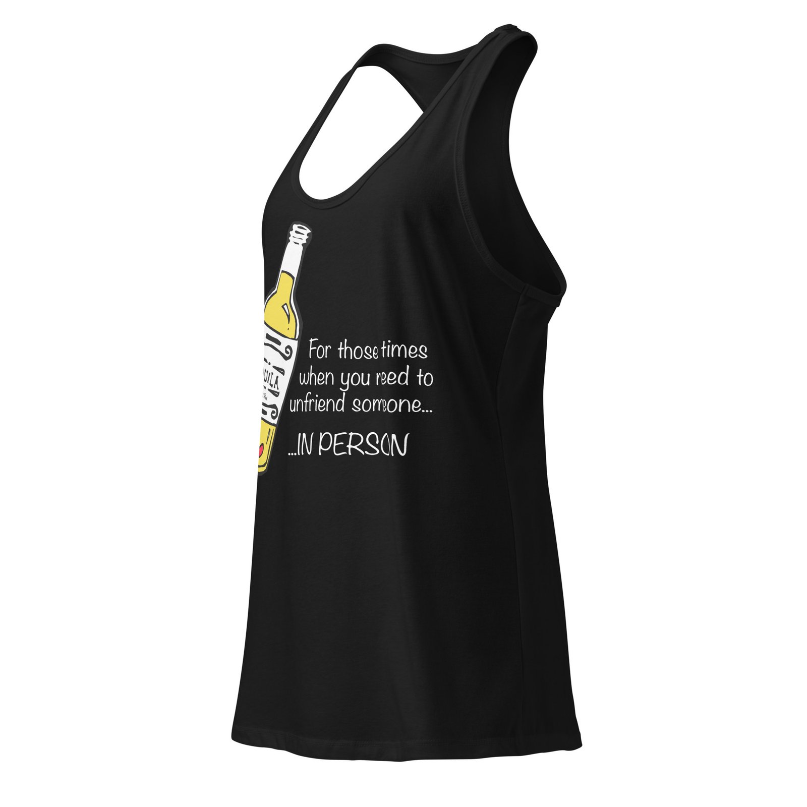 Tequila, for when you need to unfriend someone in person, Women’s fitted racerback tank top - Image 2