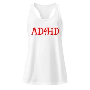 ADHD Women’s fitted racerback tank top