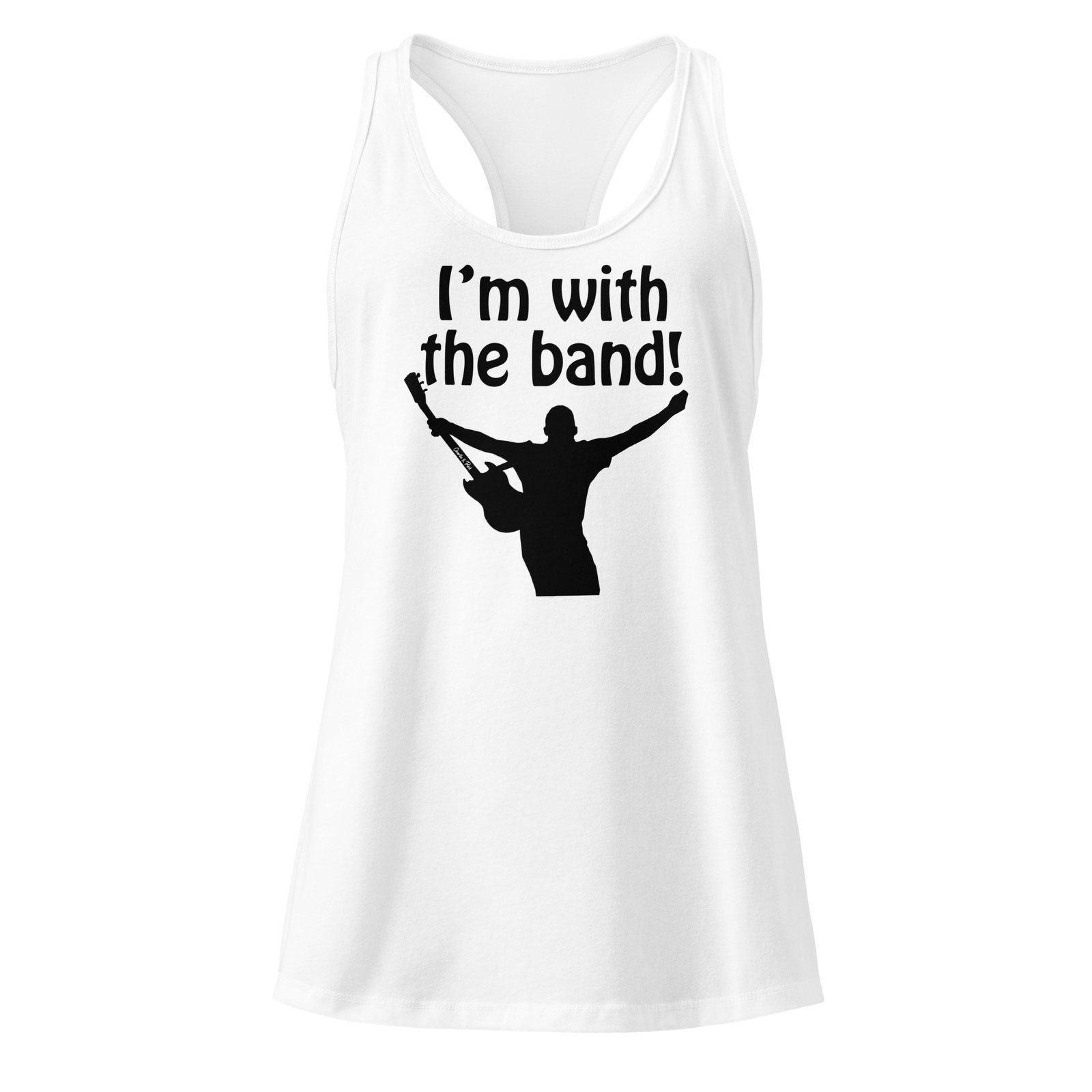 I'm With The Band! Women’s fitted racerback tank top