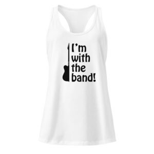 I'm With The Band! Women’s fitted racerback tank top