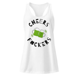 Cheers F*ckers Women’s fitted racerback tank top