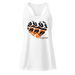 Love Cyprus Women’s fitted racerback tank top