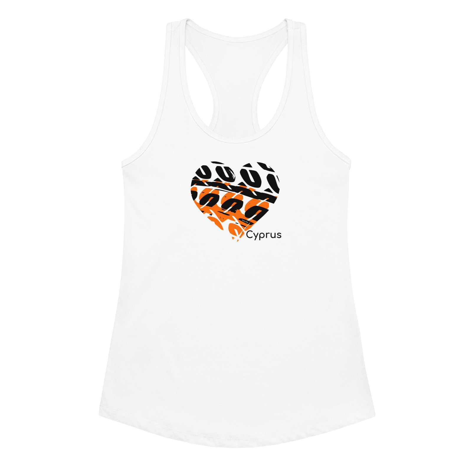 Love Cyprus Women’s fitted racerback tank top - Image 5